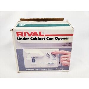 Vintage Rival Under Cabinet Can‎ Opener 7507 Knife Sharpener RV Travel Mountable